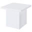 Table de bout blanche ultrabrillante