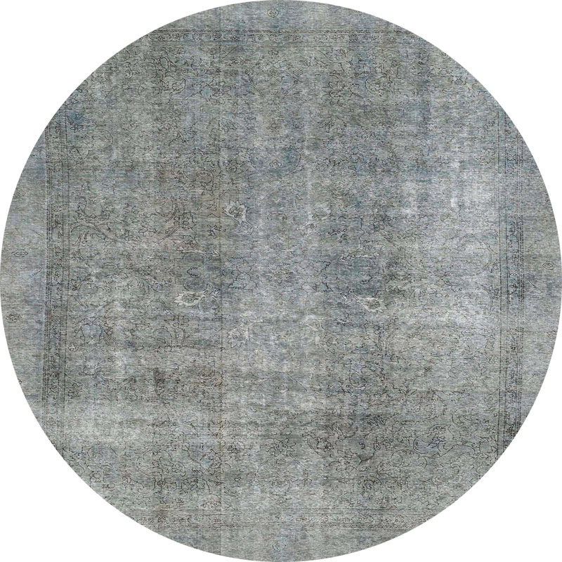 Abstract Indoor Rug, Round 6'