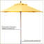 Parasol de marché de 42 po Sanavi-692867620