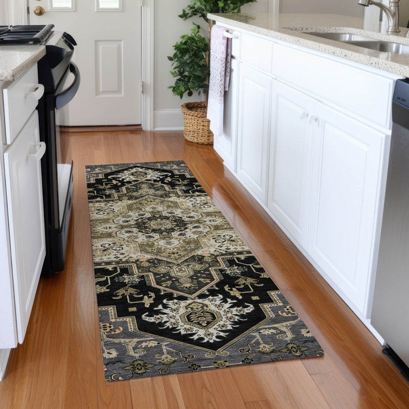 Premium Machine Washable Cossette AMF1036 Oriental Rug, Runner 2'3" x 7'6"