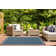 Herefordshire Indoor/Outdoor Hooked Navy Blue/Beige Rug