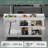 60" W x 24" D x 33.5" Stainless Steel Utility Sink with Cabinet – Heavy-Duty Kitchen & Outdoor Workstation with Faucet & Storage Shelf-122918943-122918948-122918949