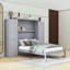 Lit escamotable avec garde-robe et tablette de rangement Murphy-1050556963-1050556961
