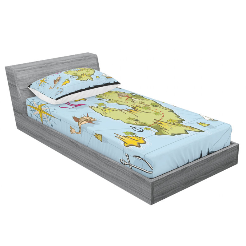 Microfiber Sheet Set, Twin Sheet Set with Fitted Sheet