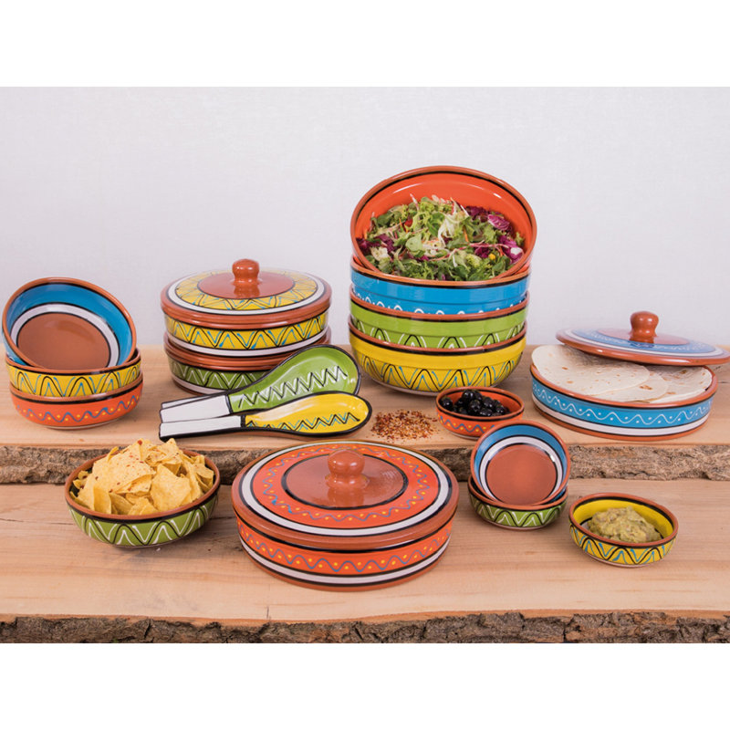 August Grove Lanai Ceramic Salad Bowl, Yellow