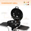 CLIY Freestanding Charcoal Gas Grill