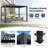10x13 FT Outdoor Pergola, Louvered Pergola, Aluminum Pergola for Patio, Backyard, Pool party-101973748-101513941