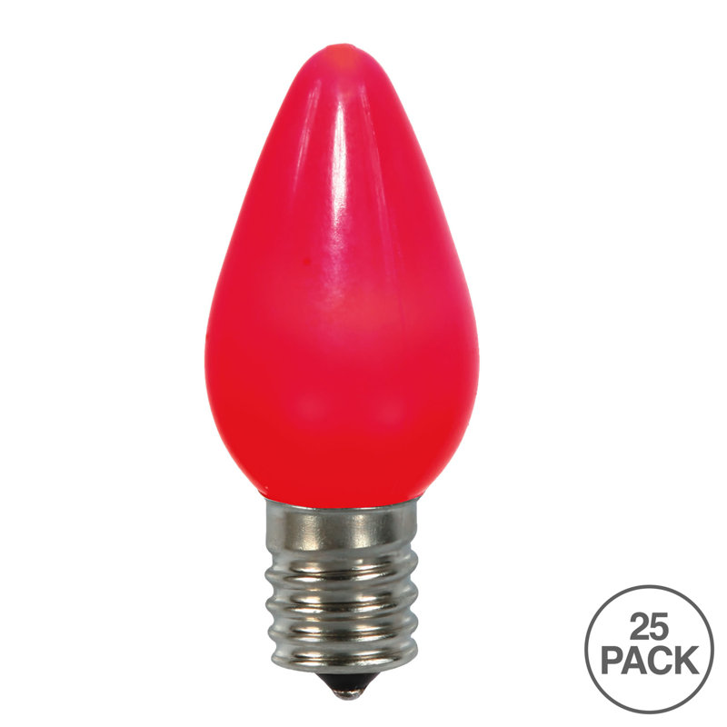 Ampoules de rechange Vickerman C7 à DEL en céramique, paquet de 25, Rouge, 0.6