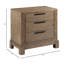 Table de chevet en bois massif Kaziyah