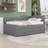 3 Drawers Upholstered Daybed with Twin Trundle-307588554-307588555