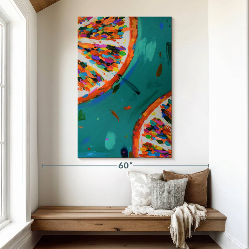 Yarlin Two Oranges, 51" H x 34" W