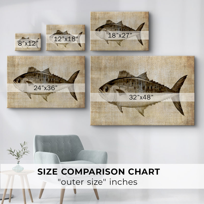 Big Catch II - Cavas enveloppés de galerie, H 8 po x l 12 po