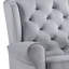 Fauteuil inclinable et pivotant gris en tissu