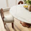 Round Stone Danner Solid Wood Pedestal Floral Shape Kitchen Dinner Table For 4/6/8-932909971-932909974