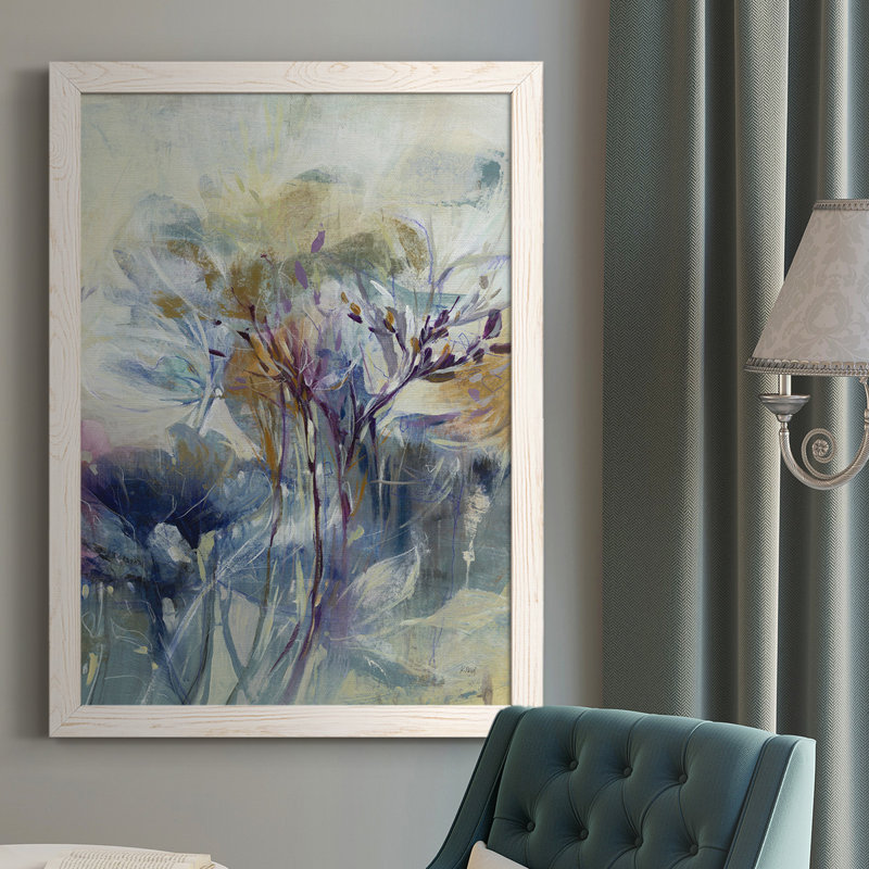 MEADOW SAFFRON II, peinture sur toile encadrée, Blanc, H 43,5 po x l 31,5 po x P 1 po