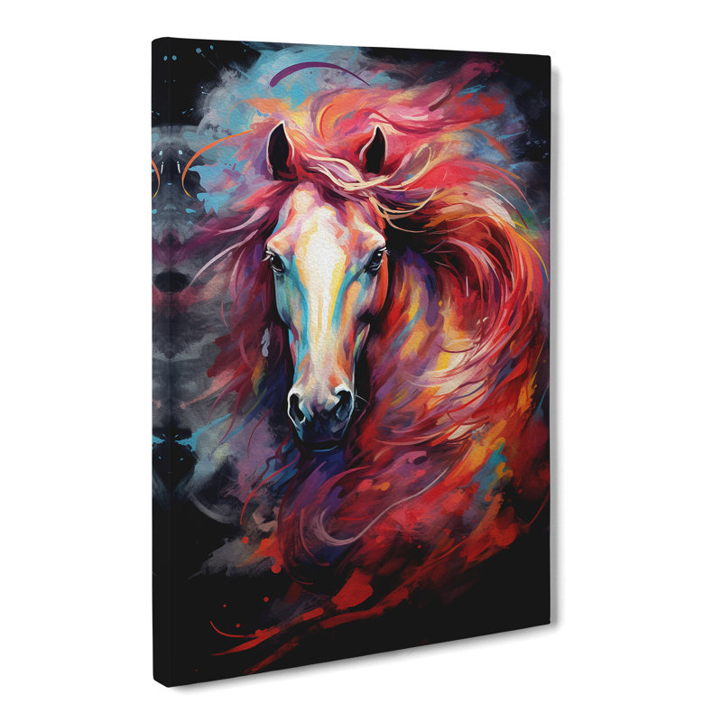 Pony Gestural No.2 - Wrapped Canvas, 50cm H x 35cm W x 3cm D