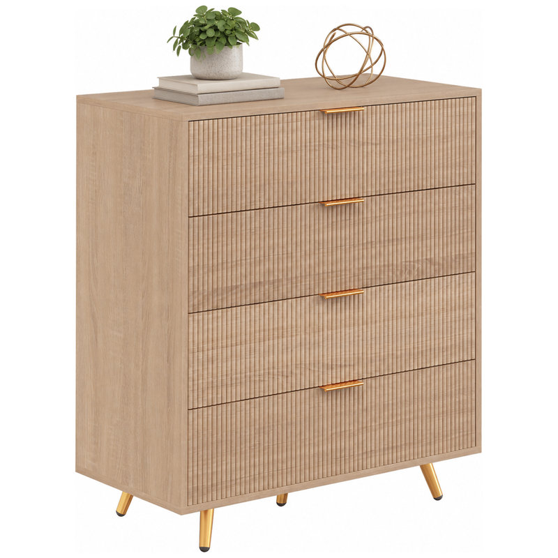 80 cm W Chest of 4 Drawers
