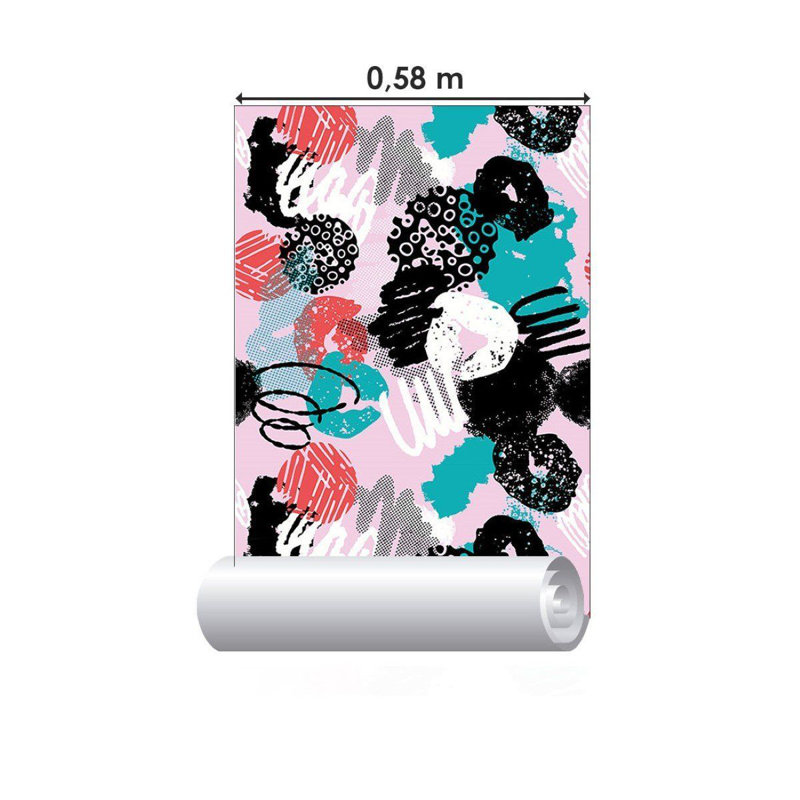 Rouleau de papier peint adhésif lisse L 126 po x l 24 po Melanin