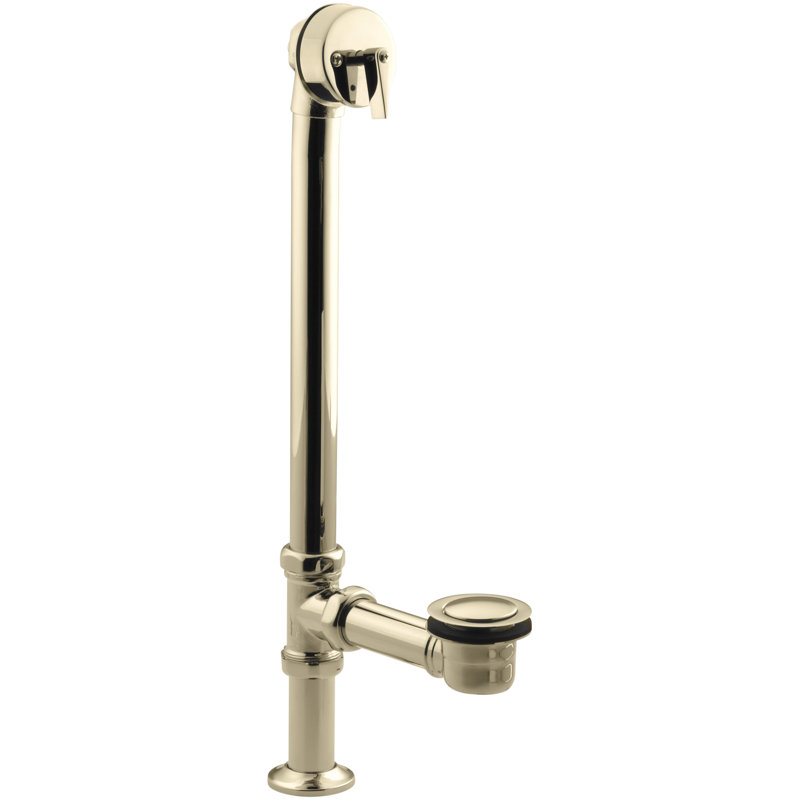 Drain de baignoire avec trop-plein Artifacts, Or riche de style français
