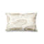 Coussin décoratif moderne à motif floral cachemire beige-125947118