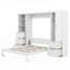 Grand lit escamotable mural avec tablettes-1786317013
