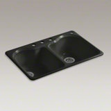 Hartland 33" L x 22" W x 9-5/8" Double Basin Drop-In Kitchen Sink