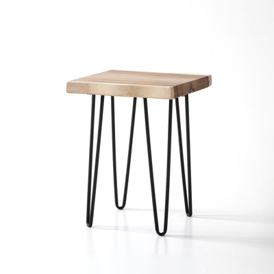 Adiel Solid Wood Top End Table