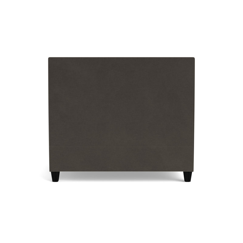 Butler Grid Tuft Floating Rail Bed, Performance Velvet - Graphite, Black, King