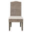 Chaise d'appoint Brianna en blanc / beige