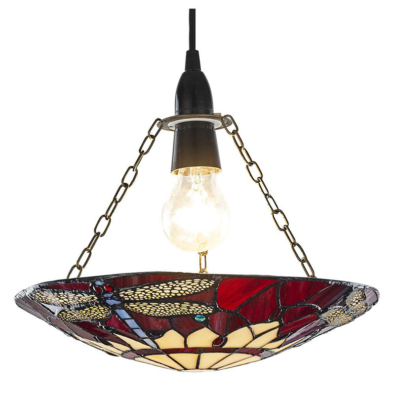 Mitzi 1 - Light Red/Beige Bowl Pendant