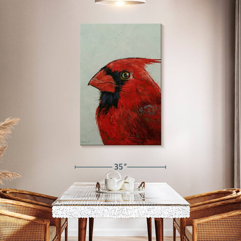Brampt A Northern Cardinal, 48" H x 32" W