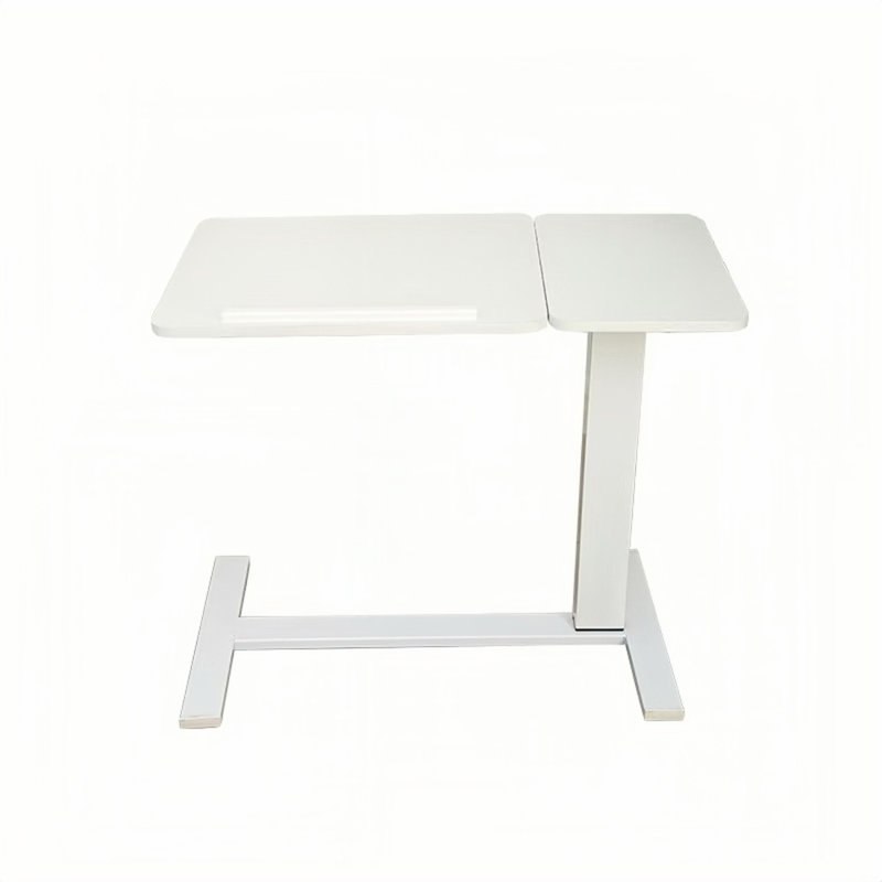 Table de chevet, bureau de chevet pliant Support mobile pour ordinateur portable Table de lit inclinable avec roulettes Table de plateau réglable en hauteur pour canapé d'ordinateur portable