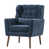 Dark Blue Chenille/Brown