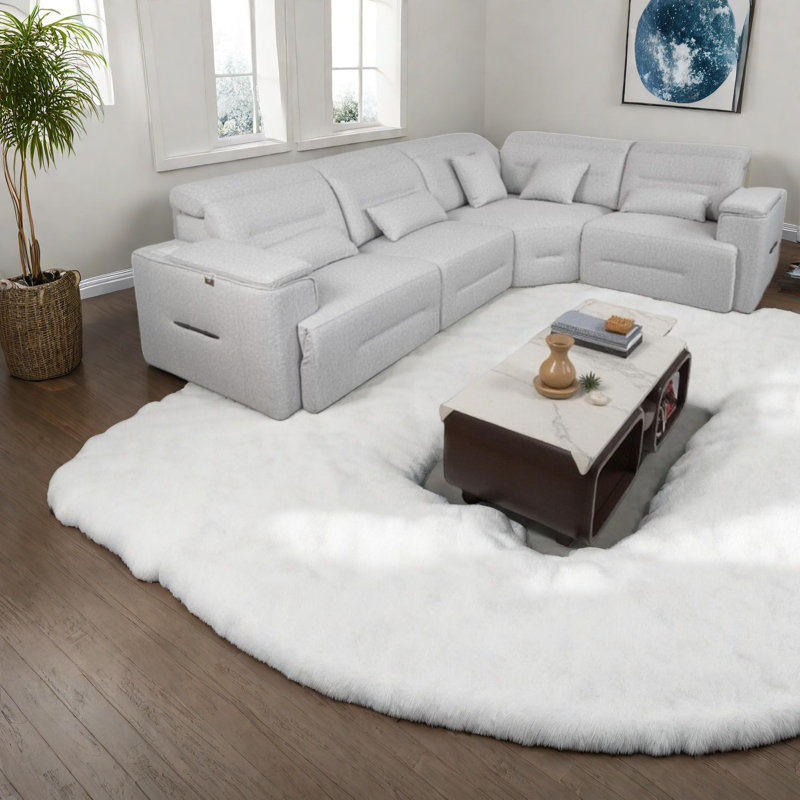 Multifunctional Sectionals Sofa, Polyester Beige, Modern Design For Home