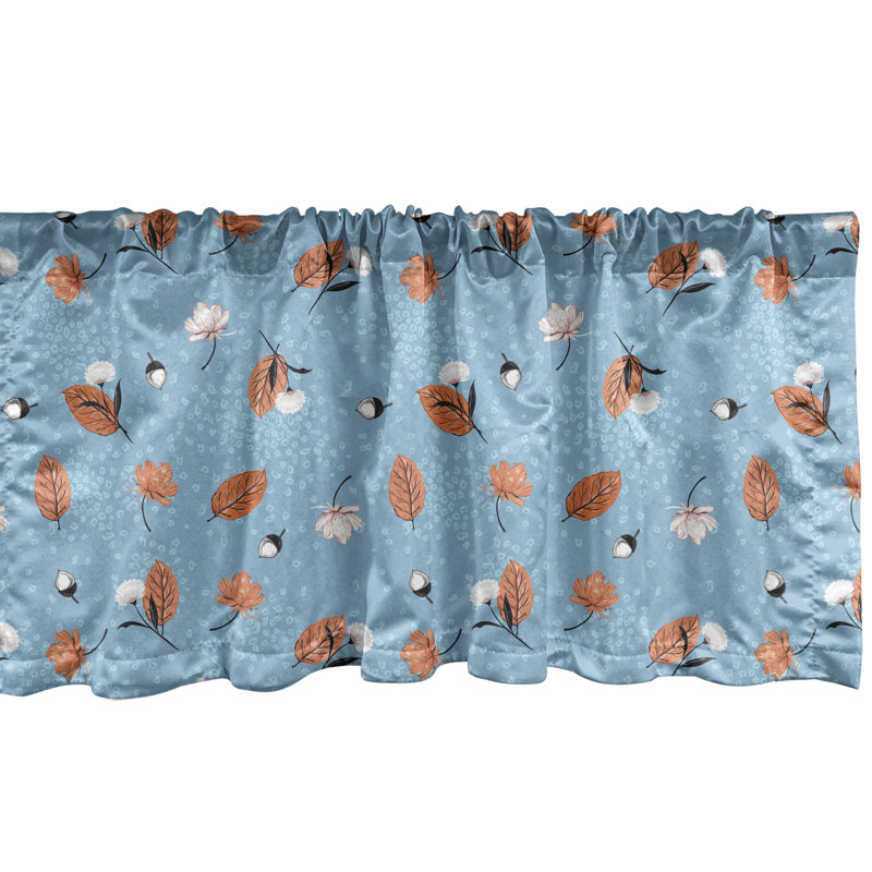 Cantonnière à motif floral Ambesonne, L 54 po x L 12 po