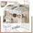 Twin Metal Loft Bed Frame with Arched Guardrail & Ladder, Modern Design, White-1513776783