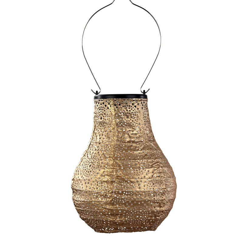 Congerville 24.5cm Solar Powered Integrated LED Outdoor Lantern