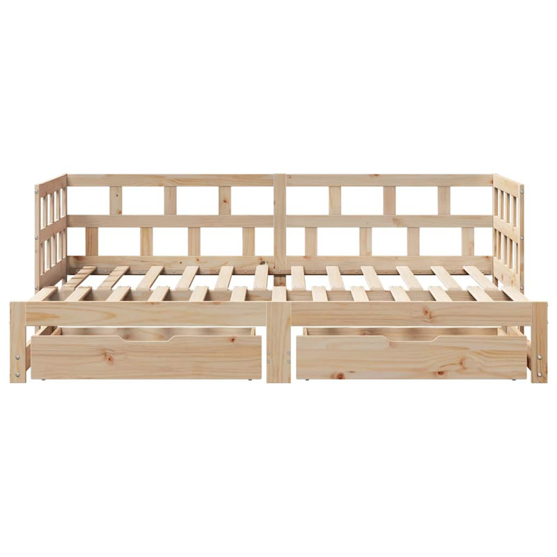Solid Wood, European Kingsize (160 x 200 cm), Brown
