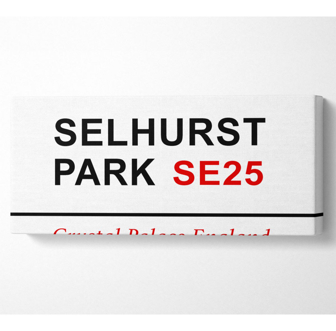 Selhurst Park Schilder - Kunstdrucke auf Leinwand - Wrapped Canvas