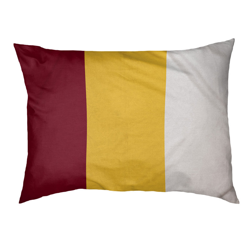 Coussin Louisville, Marron / milieu jaune, Petit (l 28 po x P 18 po x H 6 po)