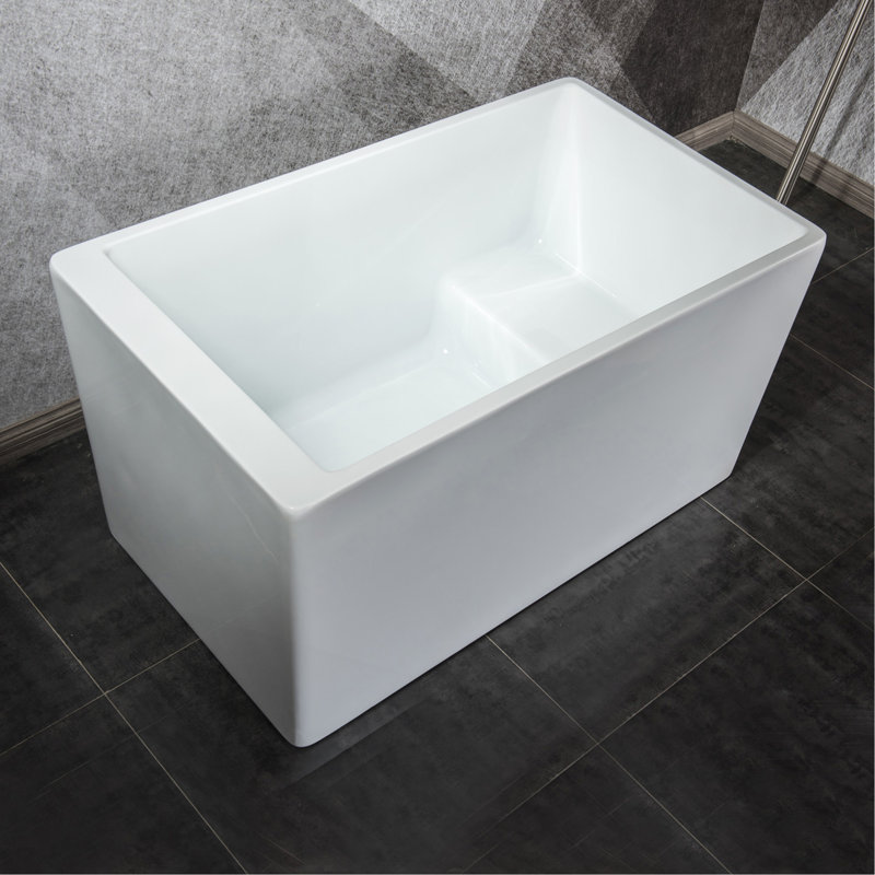 Baignoire de trempage autoportante en acrylique Flatbottom