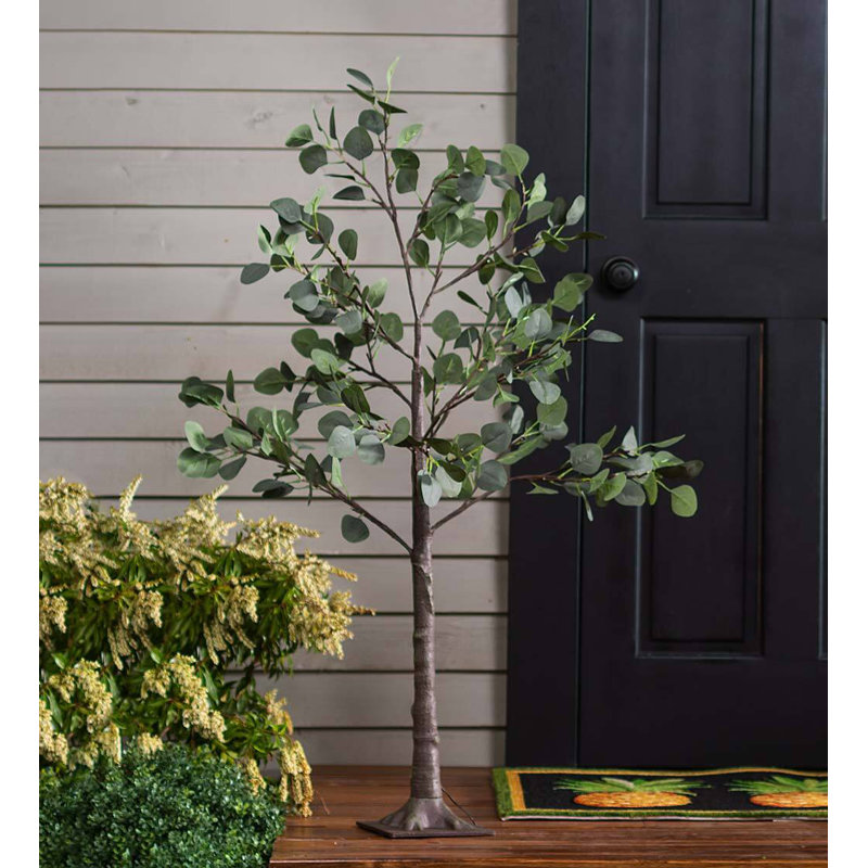 Faux Eucalyptus Tree in Freestanding