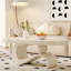 Table basse légère de style crème de luxe-109078961
