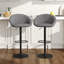 Swivel Upholstered Adjustable Height Counter Stool