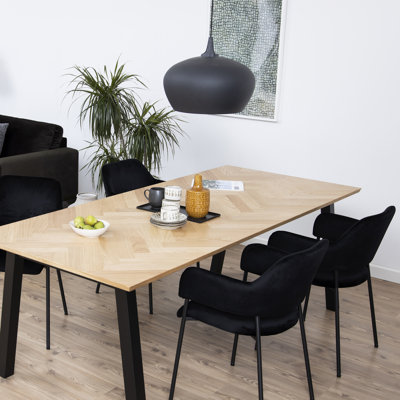 Clasien 48.5cm H Upholstered Armchair in Black