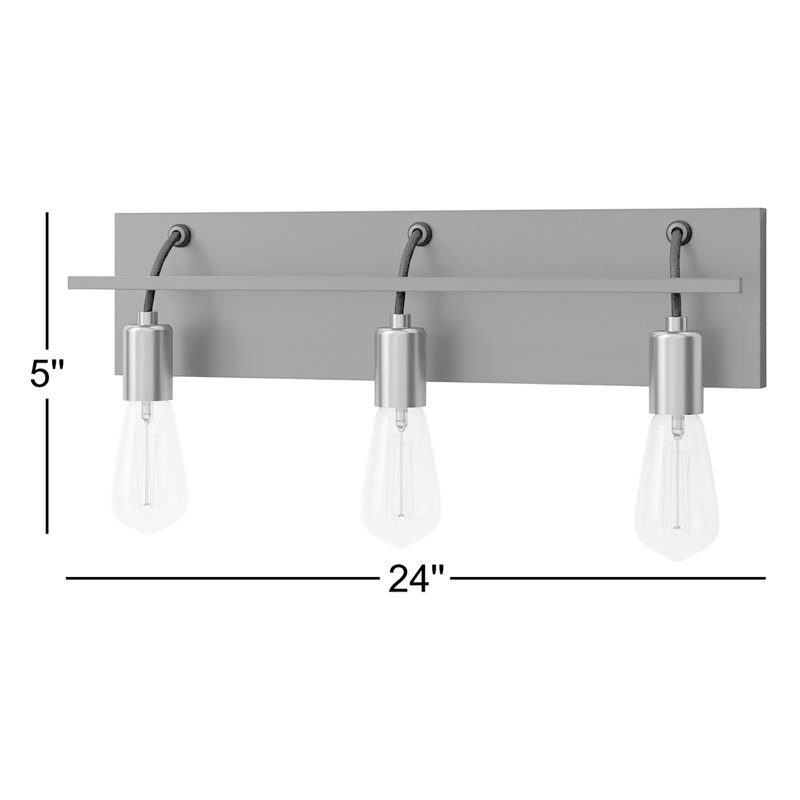 Tae 3 - Light Bath Bar, No Bulb