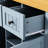 Blue 53Inch Kitchen Island Cart With Internal Storage And Power Outlets - For Functional Kitchens Movable Drop Leaf Large In Space, Foldable Leaf, Socket-120265866-120265867