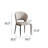 Modern 4-Leg Upholstered Gray Chair(Set of 2)