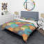 Ensemble de housse de couette circulaire rétro à iv mid-century-40703164