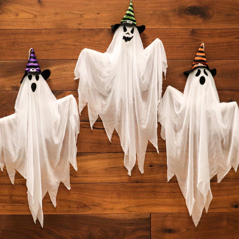 Figurine fantôme suspendue Spooky (ensemble de 3)